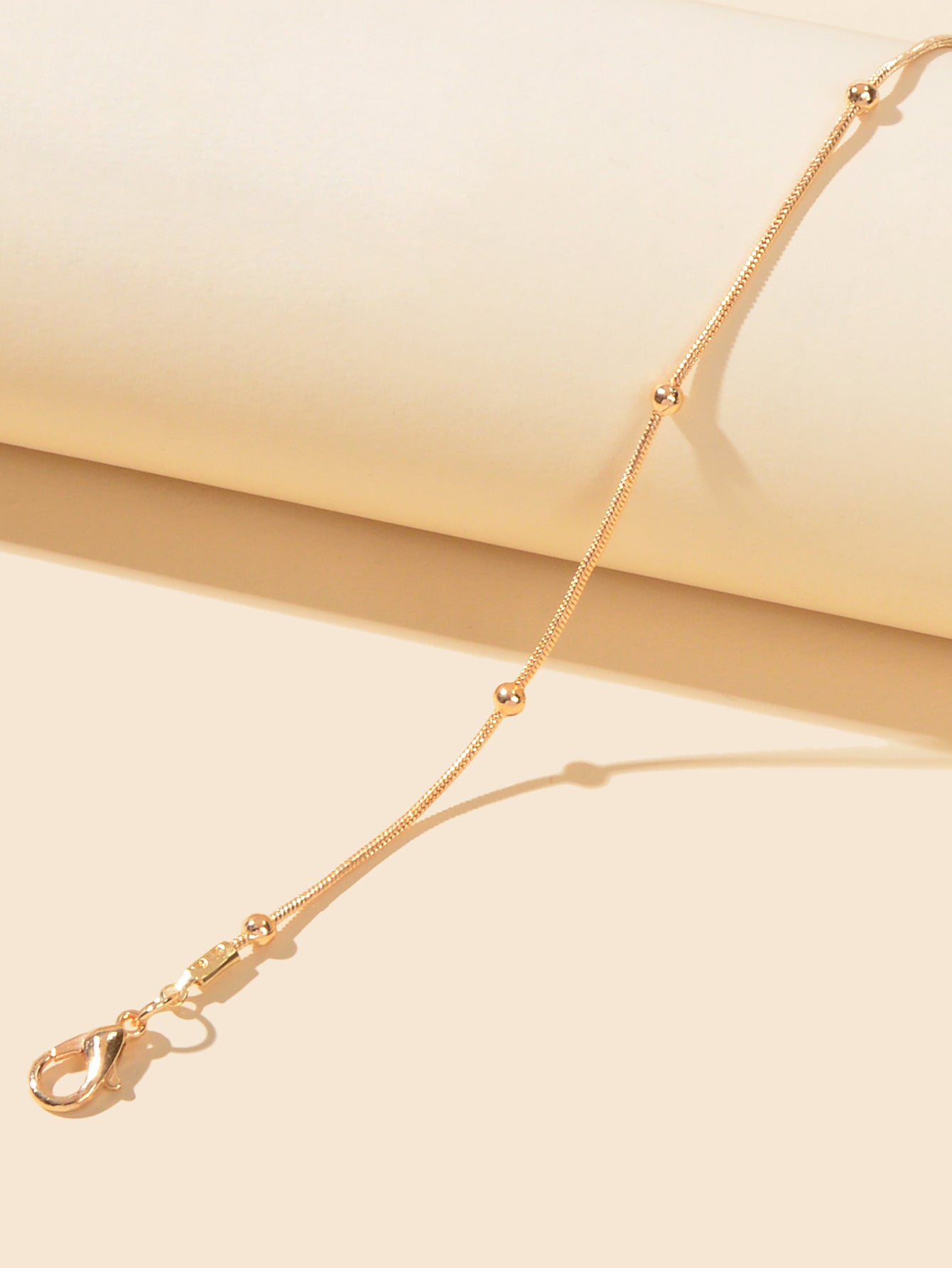 Dainty Gold Beaded Chain Anklet Boho Beach Foot Chain Ankle Women Foot Jewellery-2